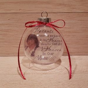 CUSTOMIZED MEMORIAL CHRISTMAS ORNAMENTS